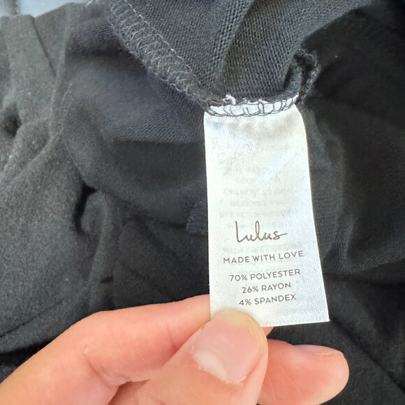 ☀️ NEW LULUS Lounge in Love Black Sleeveless Lounge Jumpsuit Small Soft Jogger - Picture 8 of 10